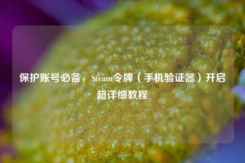 保护账号必备，Steam令牌（手机验证器）开启超详细教程
