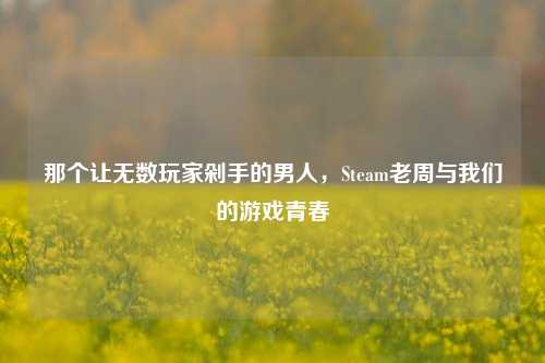 那个让无数玩家剁手的男人,Steam老周与我们的游戏青春