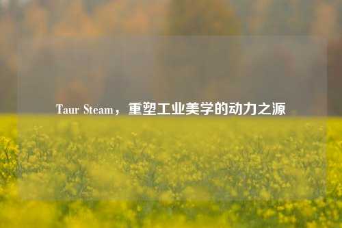 Taur Steam,重塑工业美学的动力之源