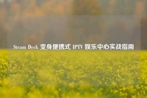 Steam Deck 变身便携式 IPTV 娱乐中心实战指南