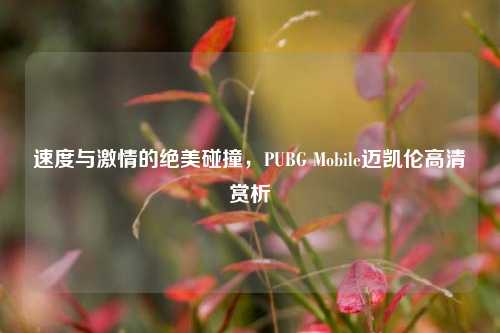 速度与激情的绝美碰撞，PUBG Mobile迈凯伦高清赏析