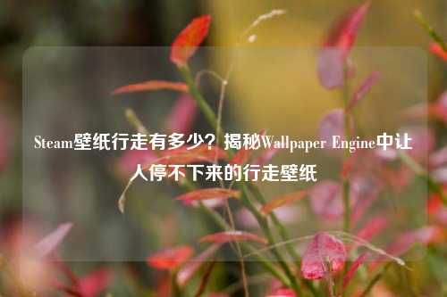 Steam壁纸行走有多少？揭秘Wallpaper Engine中让人停不下来的行走壁纸