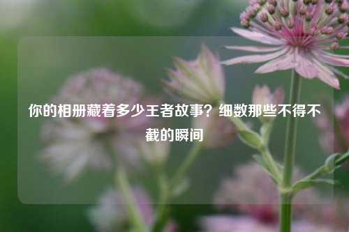 你的相册藏着多少王者故事?细数那些不得不截的瞬间