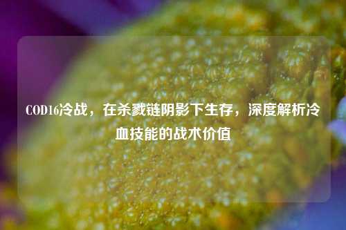 COD16冷战，在杀戮链阴影下生存，深度解析冷血技能的战术价值