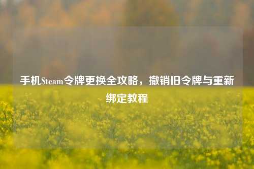 手机Steam令牌更换全攻略，撤销旧令牌与重新绑定教程