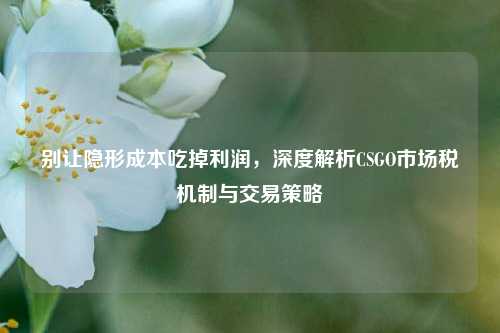 别让隐形成本吃掉利润，深度解析CSGO市场税机制与交易策略