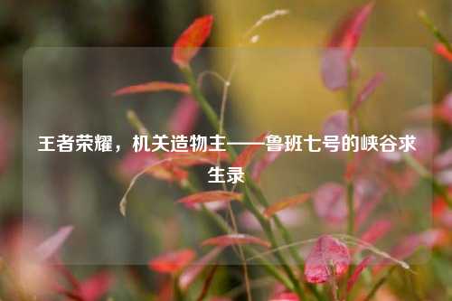 王者荣耀，机关造物主——鲁班七号的峡谷求生录