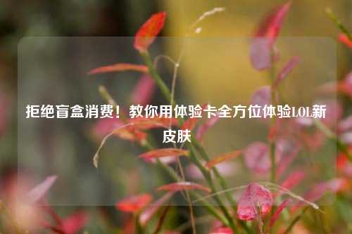 拒绝盲盒消费！教你用体验卡全方位体验LOL新皮肤