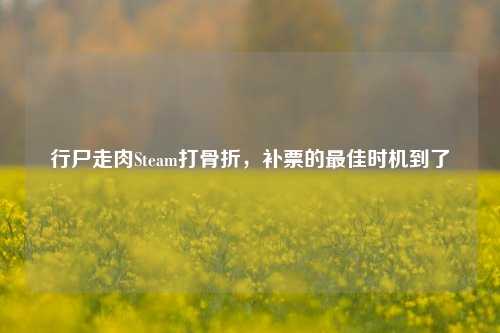 行尸走肉Steam打骨折，补票的最佳时机到了