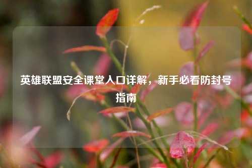 英雄联盟安全课堂入口详解,新手必看防封号指南