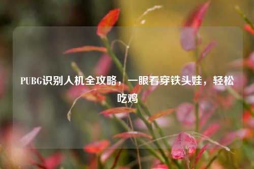 PUBG识别人机全攻略，一眼看穿铁头娃，轻松吃鸡