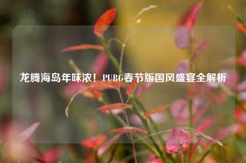 龙腾海岛年味浓！PUBG春节版国风盛宴全解析