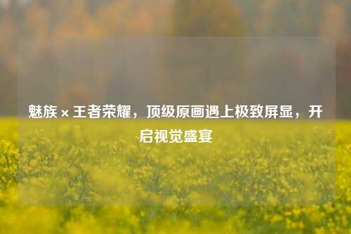 魅族×王者荣耀，顶级原画遇上极致屏显，开启视觉盛宴