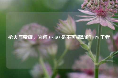 枪火与荣耀，为何 CS:GO 是不可撼动的 FPS 王者