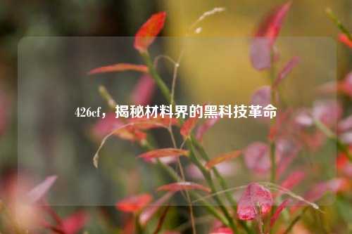 426cf，揭秘材料界的黑科技革命
