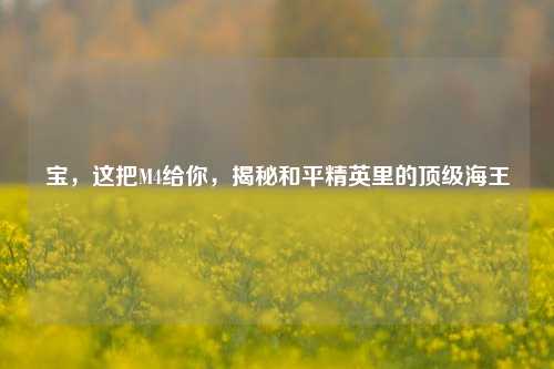 宝，这把M4给你，揭秘和平精英里的顶级海王