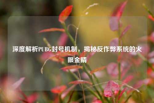 深度解析PUBG封号机制，揭秘反作弊系统的火眼金睛