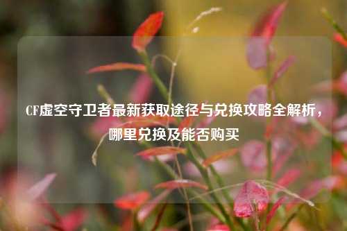 CF虚空守卫者最新获取途径与兑换攻略全解析，哪里兑换及能否购买