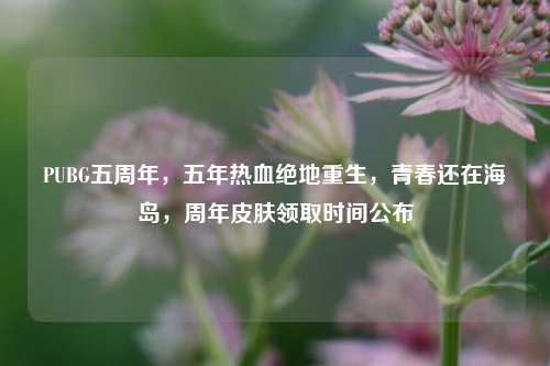 PUBG五周年，五年热血绝地重生，青春还在海岛，周年皮肤领取时间公布