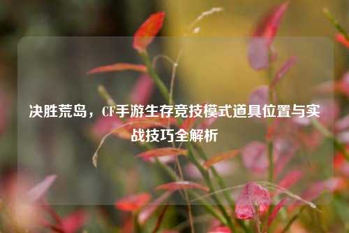 决胜荒岛，CF手游生存竞技模式道具位置与实战技巧全解析