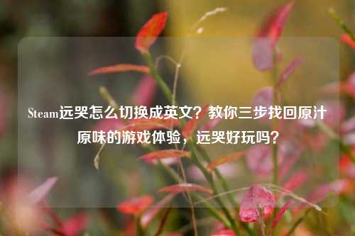 Steam远哭怎么切换成英文?教你三步找回原汁原味的游戏体验,远哭好玩吗?