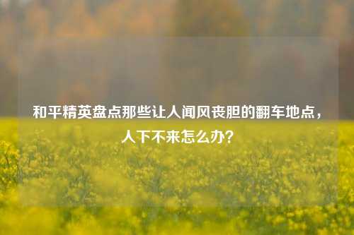 和平精英盘点那些让人闻风丧胆的翻车地点，人下不来怎么办？