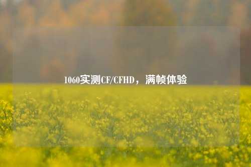 1060实测CF/CFHD,满帧体验
