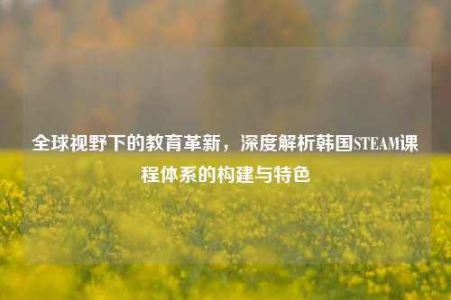 全球视野下的教育革新,深度解析韩国STEAM课程体系的构建与特色