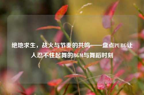 绝地求生,战火与节奏的共鸣——盘点PUBG让人忍不住起舞的BGM与舞蹈时刻